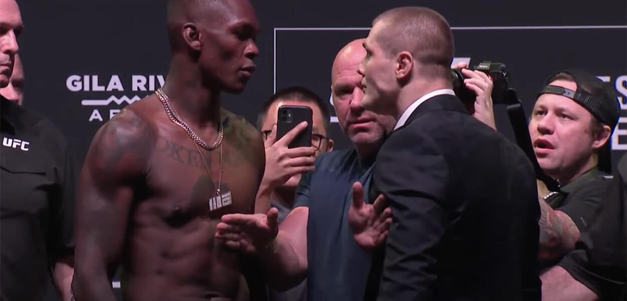 UFC 263 Israel Adesanya Marvin Vettori face off