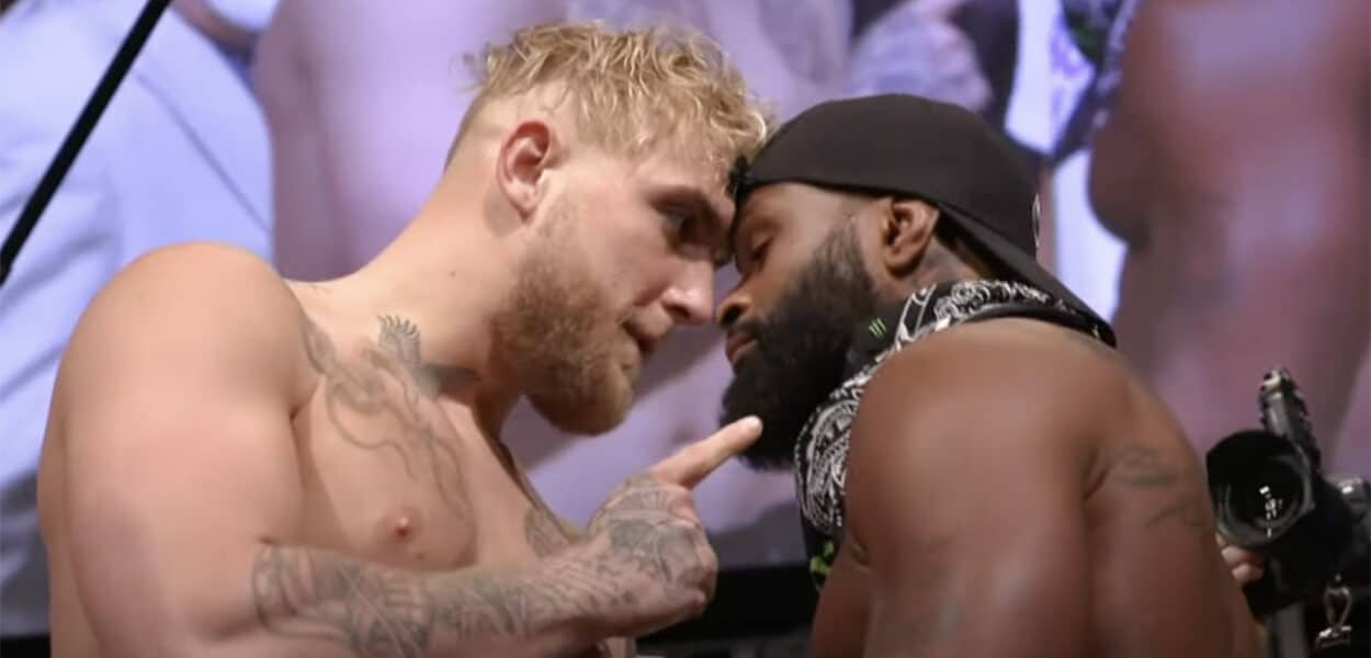 Tyron Woodley Jake Paul Boxe Face a face