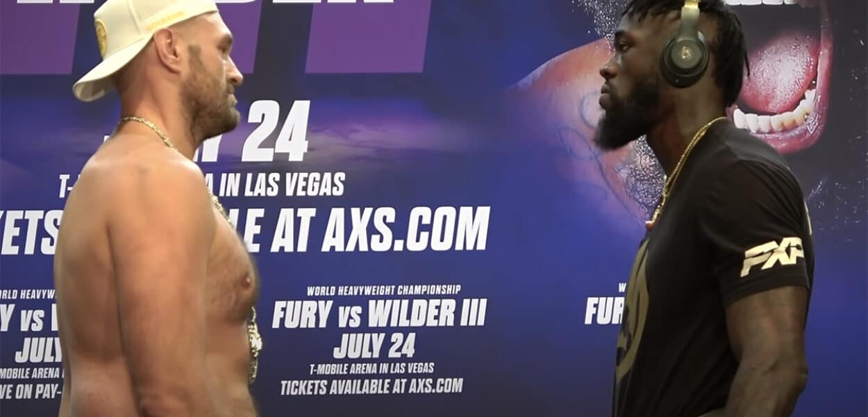 Tyson Fury Deontay Wilder face a face