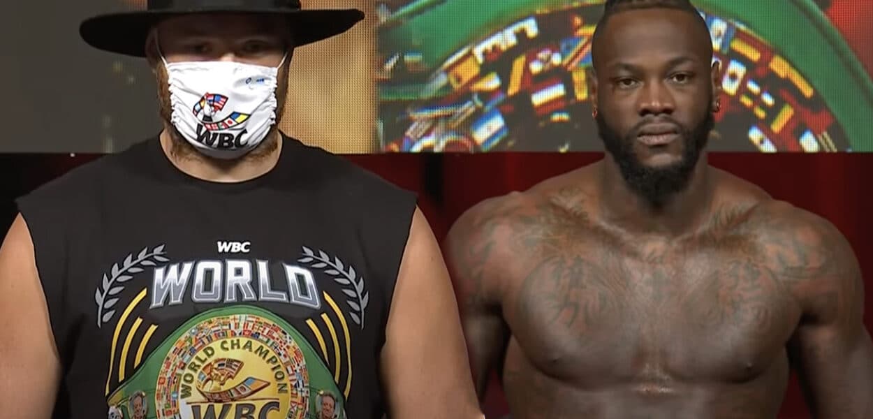 Tyson Fury Deontay Wilder pesee