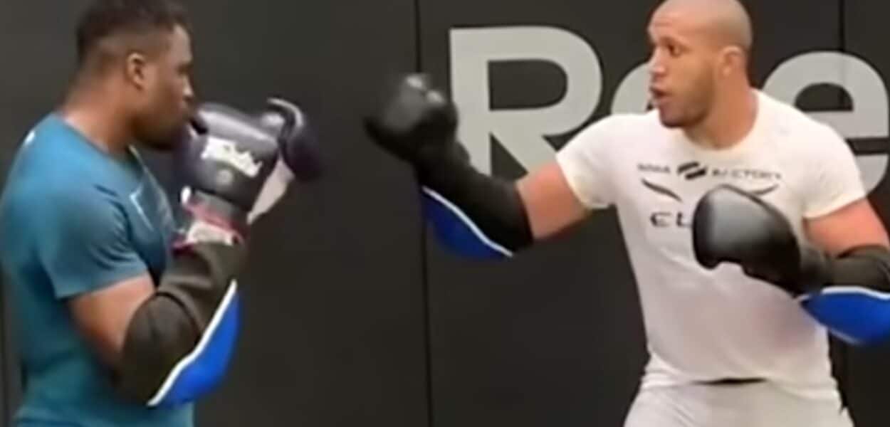 Sparring Ciryl Gane Francis Ngannou