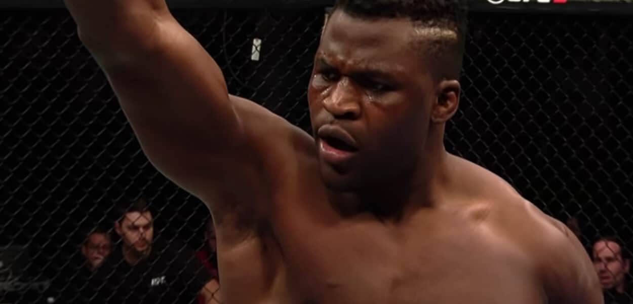 Dana White Concentration Francis Ngannou