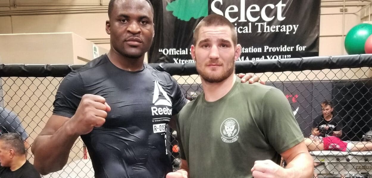 Sean Strickland Francis Ngannou Sparrings