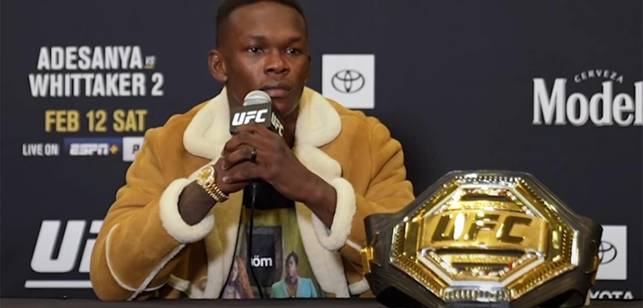 Israel Adesanya vise six défenses de titre ... En un an !