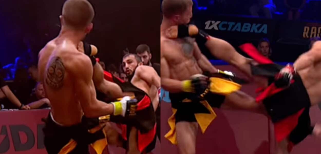 KO dévastateur head kick MMA