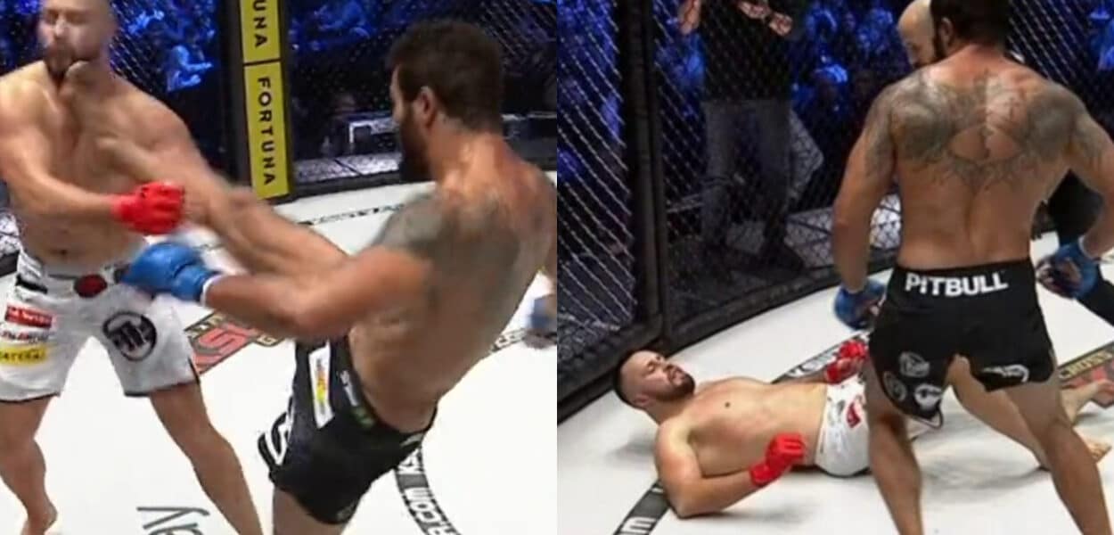 énorme KO front kick