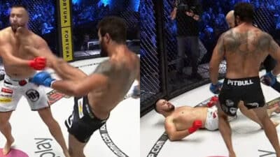 énorme KO front kick