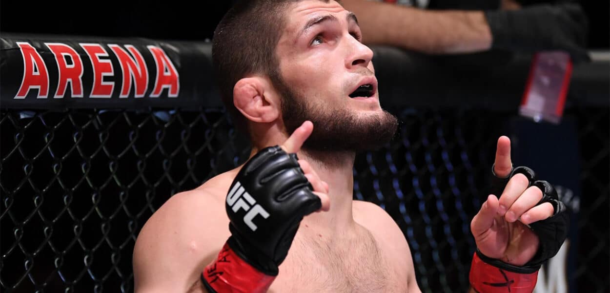 khabib 4 combats UFC