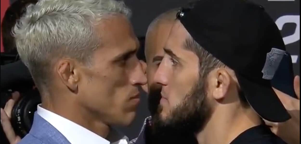 oliveira makhachev face off
