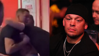 nate diaz bagarre
