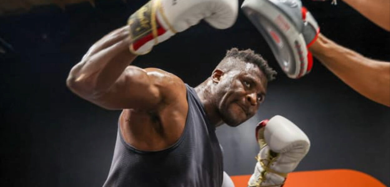 francis ngannou cassé la jambe