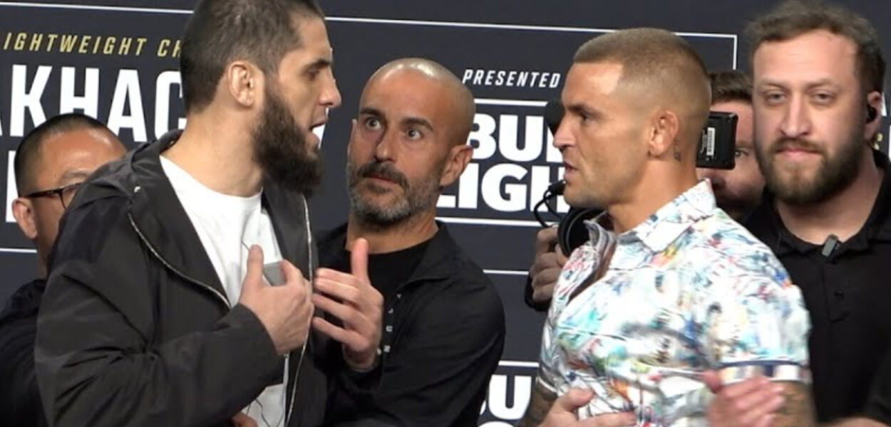 face à face tendu makhachev poirier