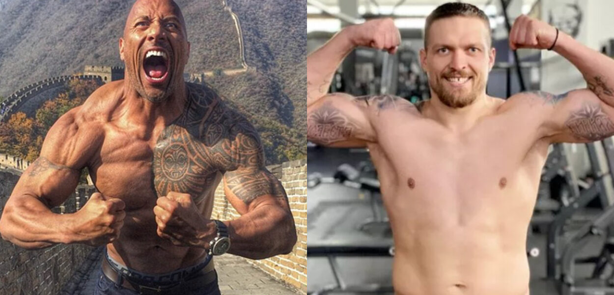 oleksandr usyk dwayne johnson